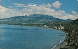 St. Pierre and Mont Pelee, Martinique Postcard