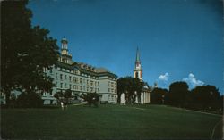 Middlebury College, Hepburn Hall & Mead Memorial Chapel Postcard
