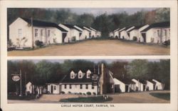 Circle Motor Court, Fairfax, VA Postcard