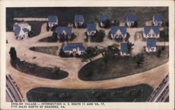 English Village Cottages, Roanoke, VA Postcard