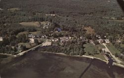 Aerial View of Melvin Village, NH Postcard
