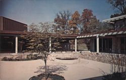 The Alumnae Court, The College Center, Goucher College, Towson Postcard