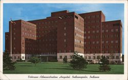 Veterans Administration Hospital, Indianapolis, IN Postcard