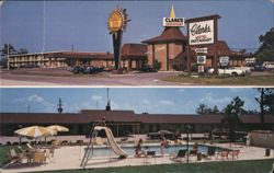 Quality Inn Clark's Motel & Restaurant, Santee SC Postcard