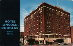 Hotel Lincoln-Douglas, Quincy, IL Postcard