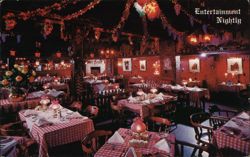 Rick's Swiss Chalet Restaurant Interior, Palo Alto, CA Postcard