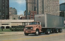 GMC Truck, Enns Pontiac & GMC Advertising, Reedley CA Postcard