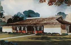 San Joaquin Garden Residences Cottage, Fresno, CA Postcard