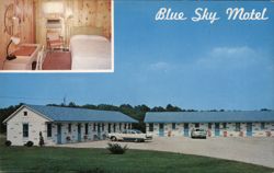 Blue Sky Motel, Gettysburg, PA Postcard