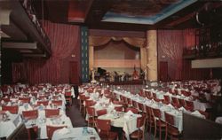 Club Hollywood Interior, Franklin Park, IL Postcard