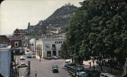 Main Square & Church of St. Michaels, Atlixco, Puebla Postcard