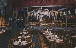 Shangri-La Restaurant Interior, Chicago IL Postcard