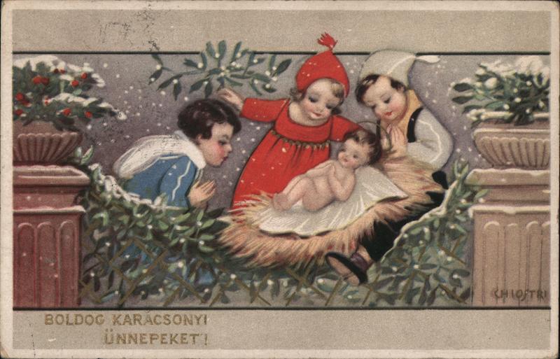 Children surrounding Baby Jesus Sofia Chiostri