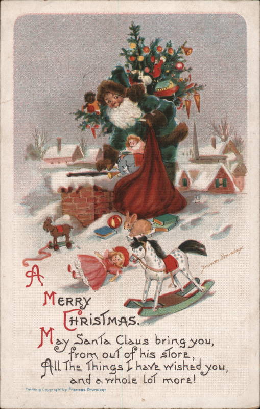 A Merry Christmas Toys Frances Brundage Santa Claus