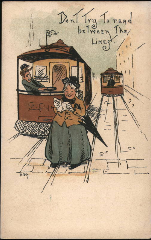 Don't Try to Read Between the Lines HBG Trolleys & Streetcars