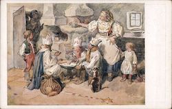 Czech Christmas / New Year Krampus Postcard
