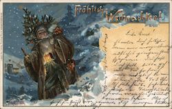 German Santa  1899 Series 8627 Postcard