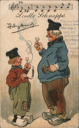 "Leedle Schnapps" Postcard