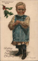 Happy Christmas - Little Wanderers, L.J. Kipper Postcard