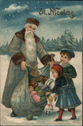 St. Nicolas Children Toys Postcard