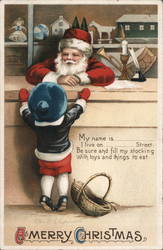 Child at Santa's Shop Children Ellen Clapsaddle Postcard Postcard Postcard