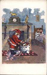 Santa Toys Children Postcard