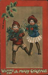 Wishing you a Merry Christmas Postcard