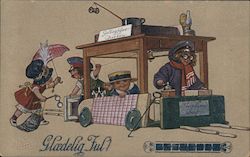 Glaedelig Jul! Children Arthur Thiele Postcard Postcard Postcard