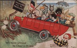 We have arrived by Char-a-Banc Postcard
