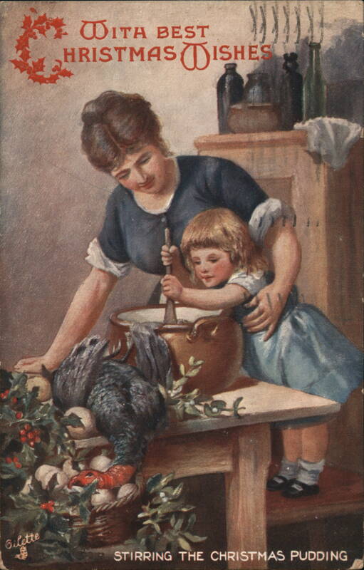 Stirring The Christmas Pudding F. Naumann Children