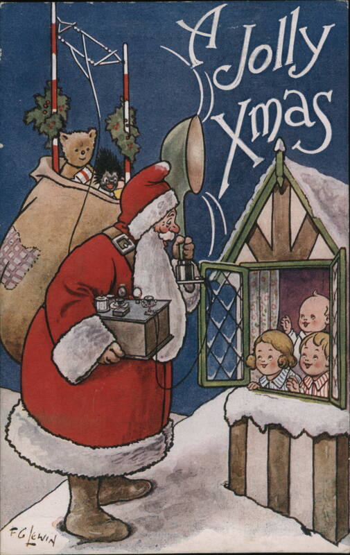 Santa Claus Broadcasting A Jolly Xmas Greetings F. G. Lewin