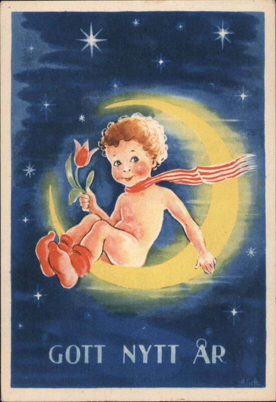 Gott Nytt År, Child on Crescent Moon A.S.H. Angels & Cherubs