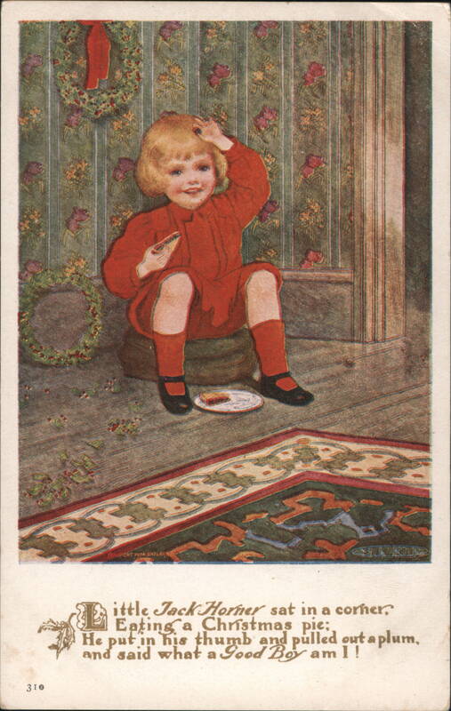Little Jack Horner Eating Christmas Pie G. E. Eddy