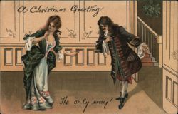 A Christmas Greeting, The Only Way! Postcard
