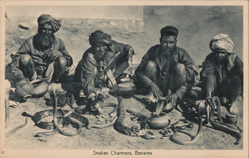 Snake Charmers, Benares India