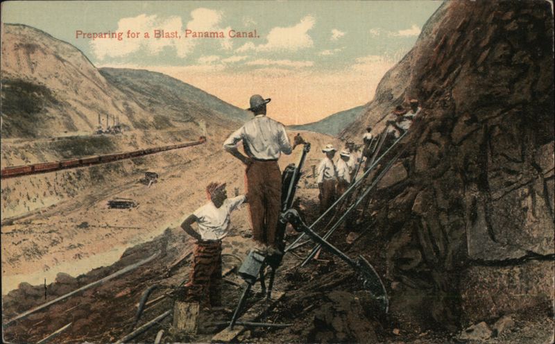 Preparing for a Blast, Panama Canal