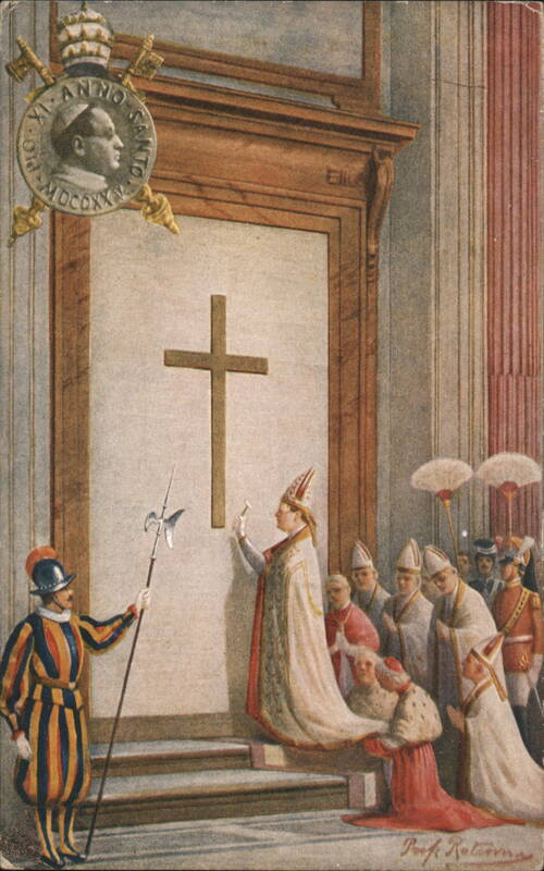 Pope Pius XI Opening the Holy Door, 1925 Holy Year