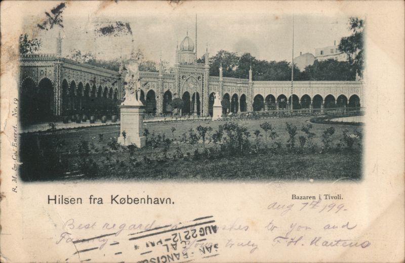 Bazaren i Tivoli, København Denmark