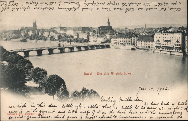 Basel, Switzerland - Alte Rheinbrücke (Old Rhine Bridge)