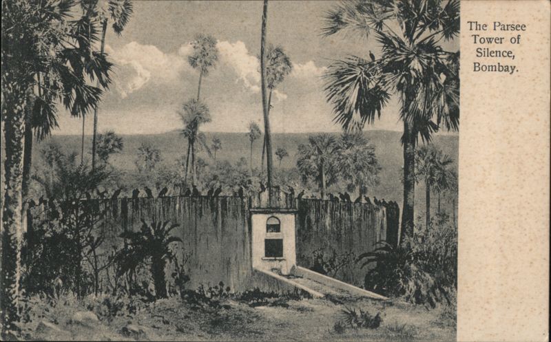 The Parsee Tower of Silence, Bombay India