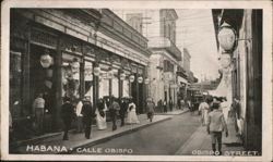 Calle Obispo, Havana Postcard
