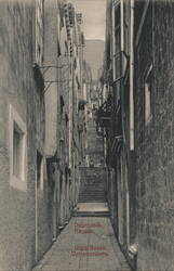 Dubrovnik, Ulica Velranovićeva Stairs Postcard