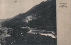 Greetings from Hongkong, Hillside View Postcard