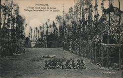Ononghe Village Decorated for Dance Postcard