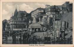 Sindhiea Ghat, Benares Postcard