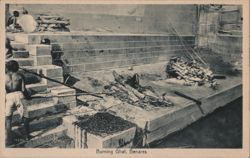 Burning Ghat, Benares Postcard