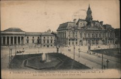 Tours, Law Courts, Town Hall and Square Postcard