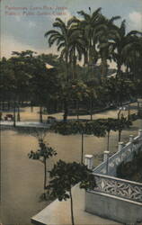 Puntarenas Public Garden Corner Postcard