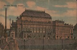 Prague, National Theatre (Národní divadlo) Postcard