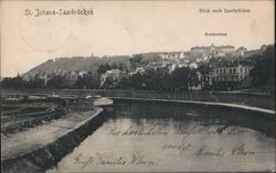 St. Johann-Saarbrücken, View Towards Saarbrücken Postcard